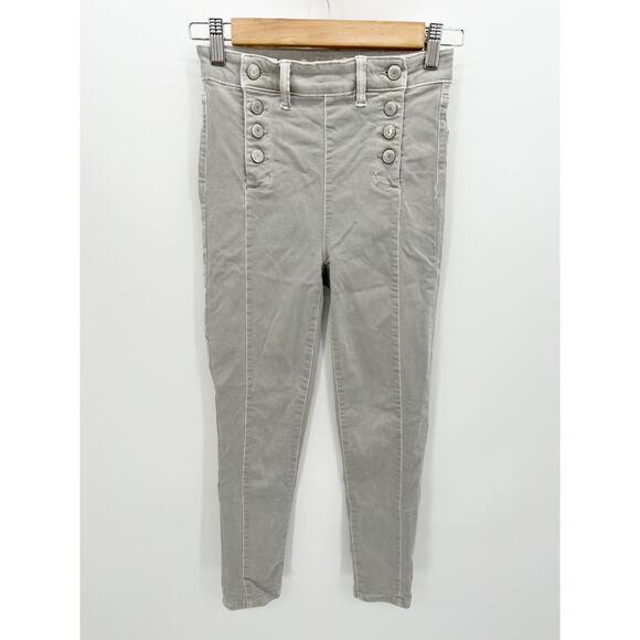 American Eagle Womens Super Hi-Rise Grey Wash Crop Jeggings Size O Short - Picture 12 of 12